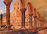 A View Of Monreale, Above Palermo by Rudolf Ritter von Alt